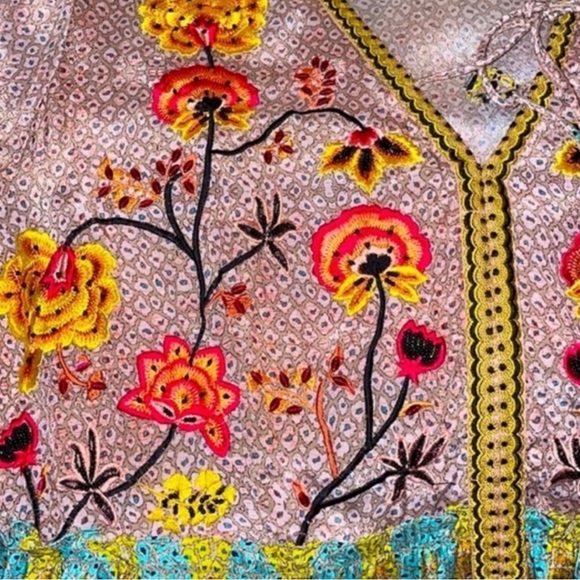 Anthropologie Bhanuni by Jyoti Giorgia Embroidered Maxi Dress NWOT - Picture 8 of 12